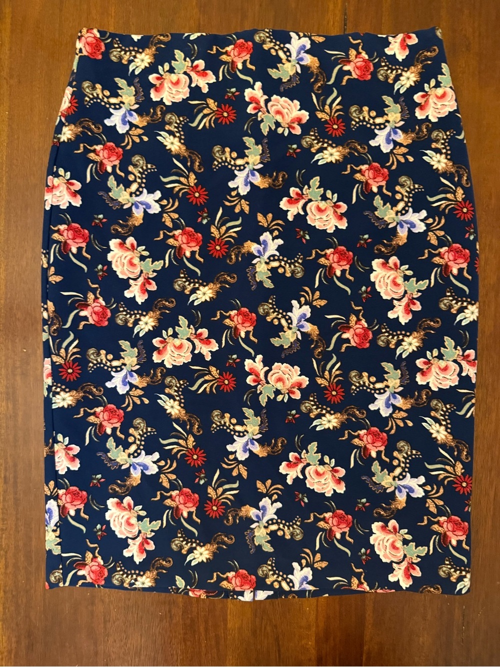 Philosophy Navy Floral Pencil Skirt size 10